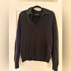 Athleta Black Collared Sweater